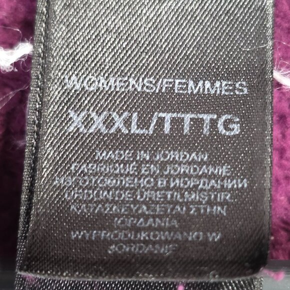 Womens North Face Purple Full Zip Fleece Jacket Polyester Long Sleeve Size XXXL - Picture 3 of 10